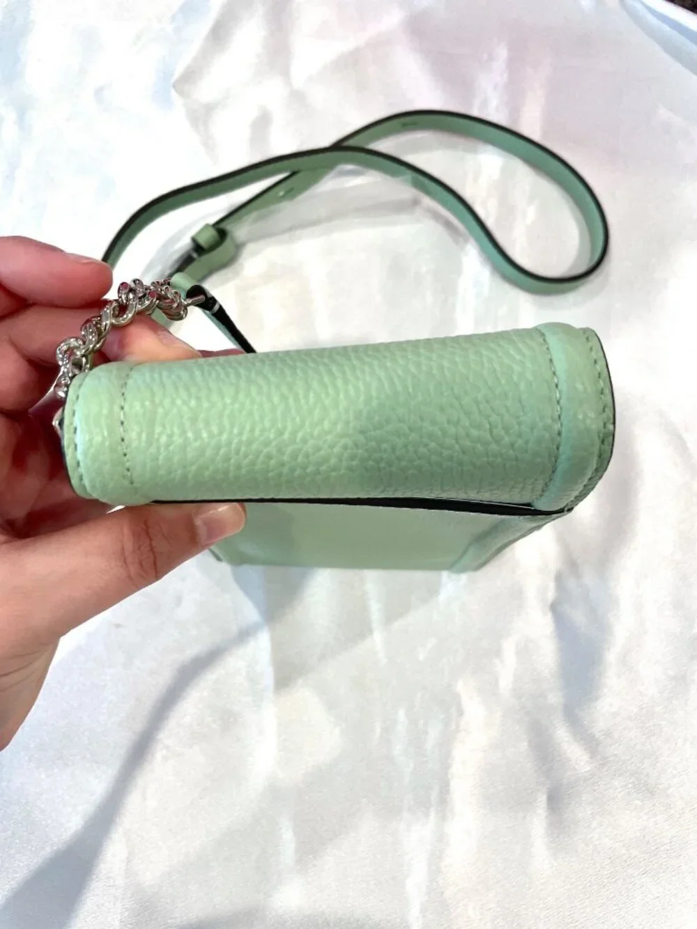 NWT Kate Spade New York Knott North South Photo Crossbody K6376 BeachGlass Green